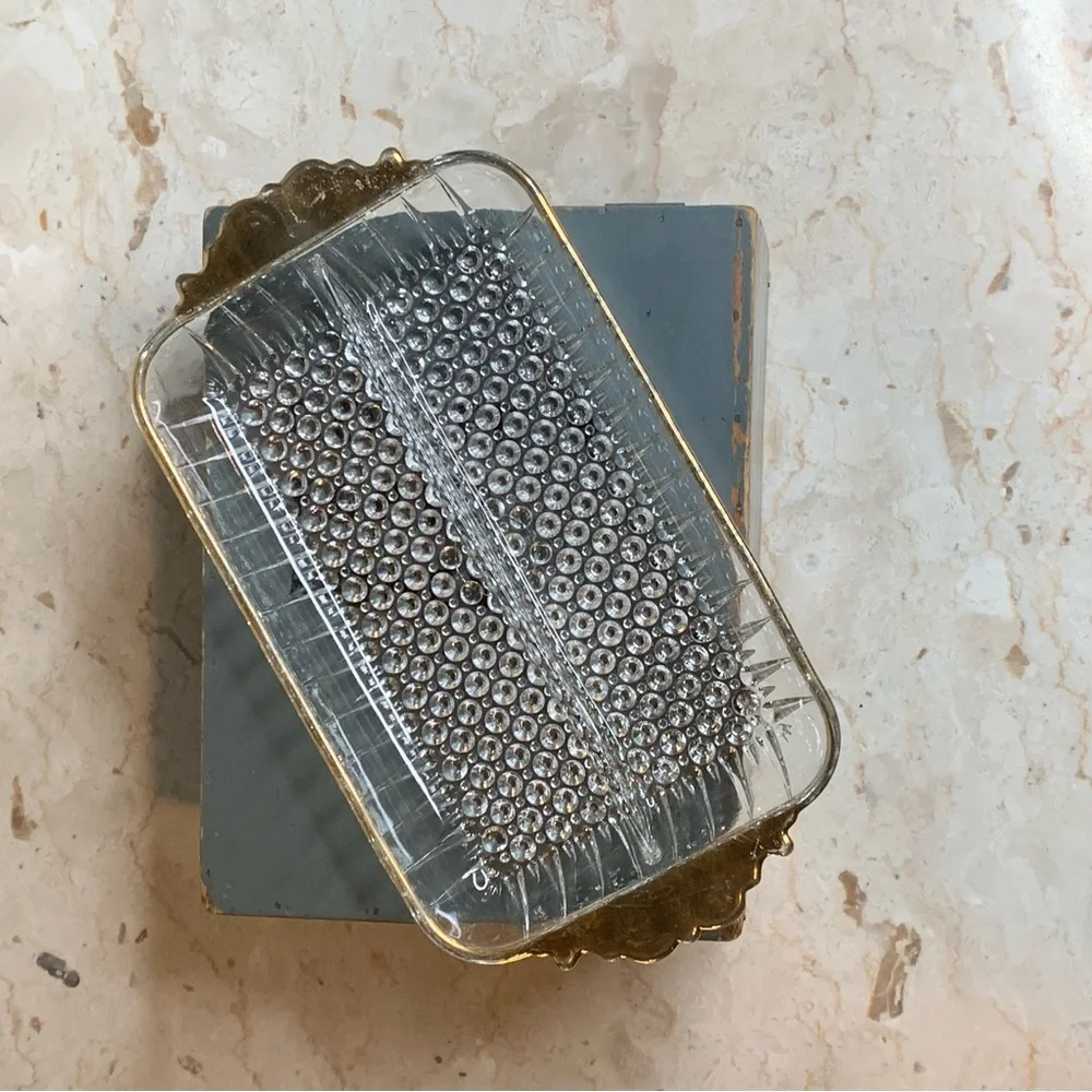 Vintage Anchor Hocking Hobnail & Ray Divided Relish Tray